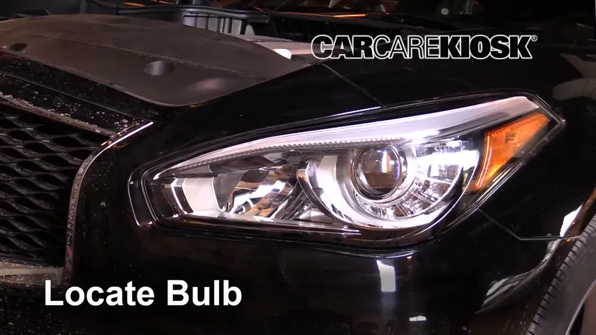 2016 Infiniti Q70 3.7 3.7L V6 Lights Headlight (replace bulb)